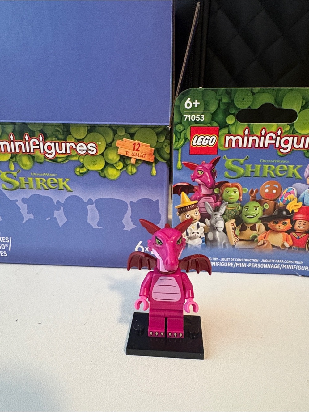Lego Shrek Dragon Minifigure in Bright Pink box included